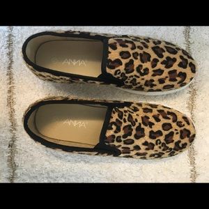 Leopard Print Slip-On Sneakers